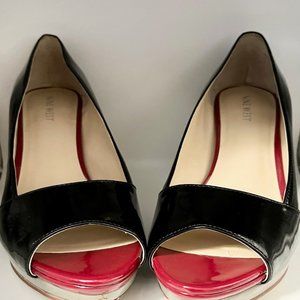 Nine West Jentley Patent Peep Toe Pumps